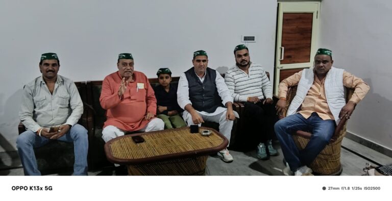 बहसूमा में भाकियू संघर्ष मोर्चा की बैठक