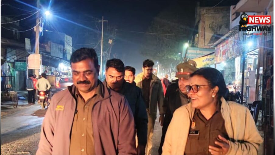 बहसूमा थाना प्रभारी प्रतिभा सिंह ने गश्त अभियान के तहत की सघन चेकिंग, सुरक्षा व्यवस्था मजबूत