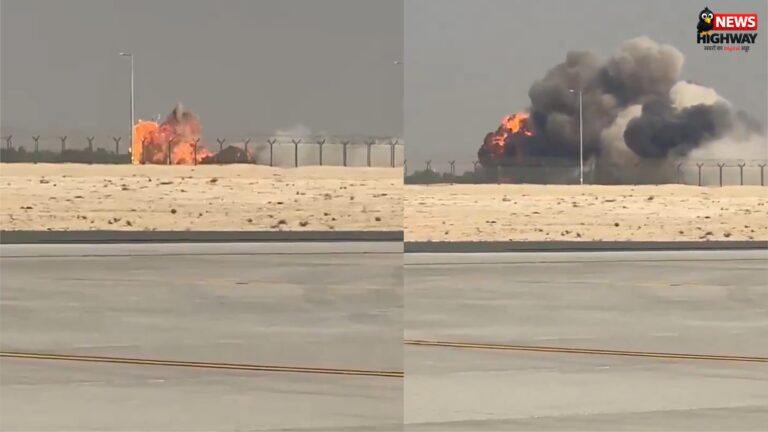 दुबई एयर शो में भारतीय तेजस युद्ध विमान क्रैश