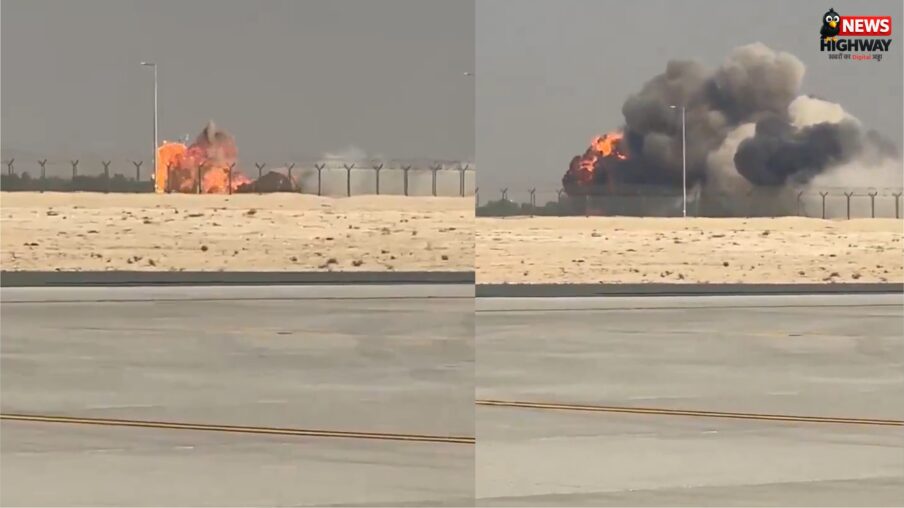 दुबई एयर शो में भारतीय तेजस युद्ध विमान क्रैश