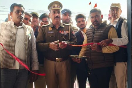 रामराज में मीडिया कार्यालय का उद्घाटन, थाना अध्यक्ष रवेंदर सिंह ने किया शुभारंभ