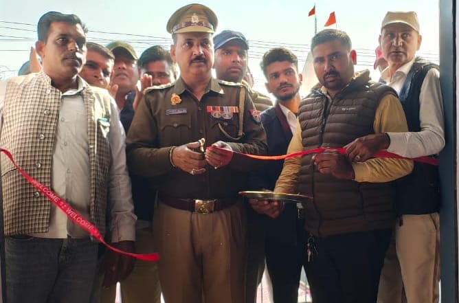 रामराज में मीडिया कार्यालय का उद्घाटन, थाना अध्यक्ष रवेंदर सिंह ने किया शुभारंभ