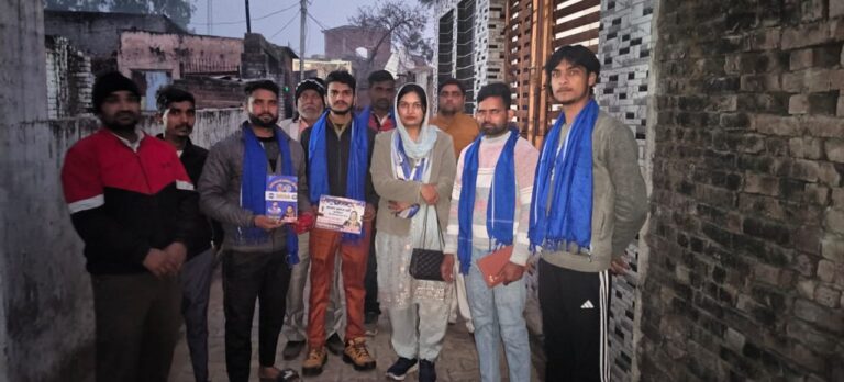 मुजफ्फरनगर के नयागांव जलालपुर नीला में पारुल गिरी ने किया जनसंपर्क