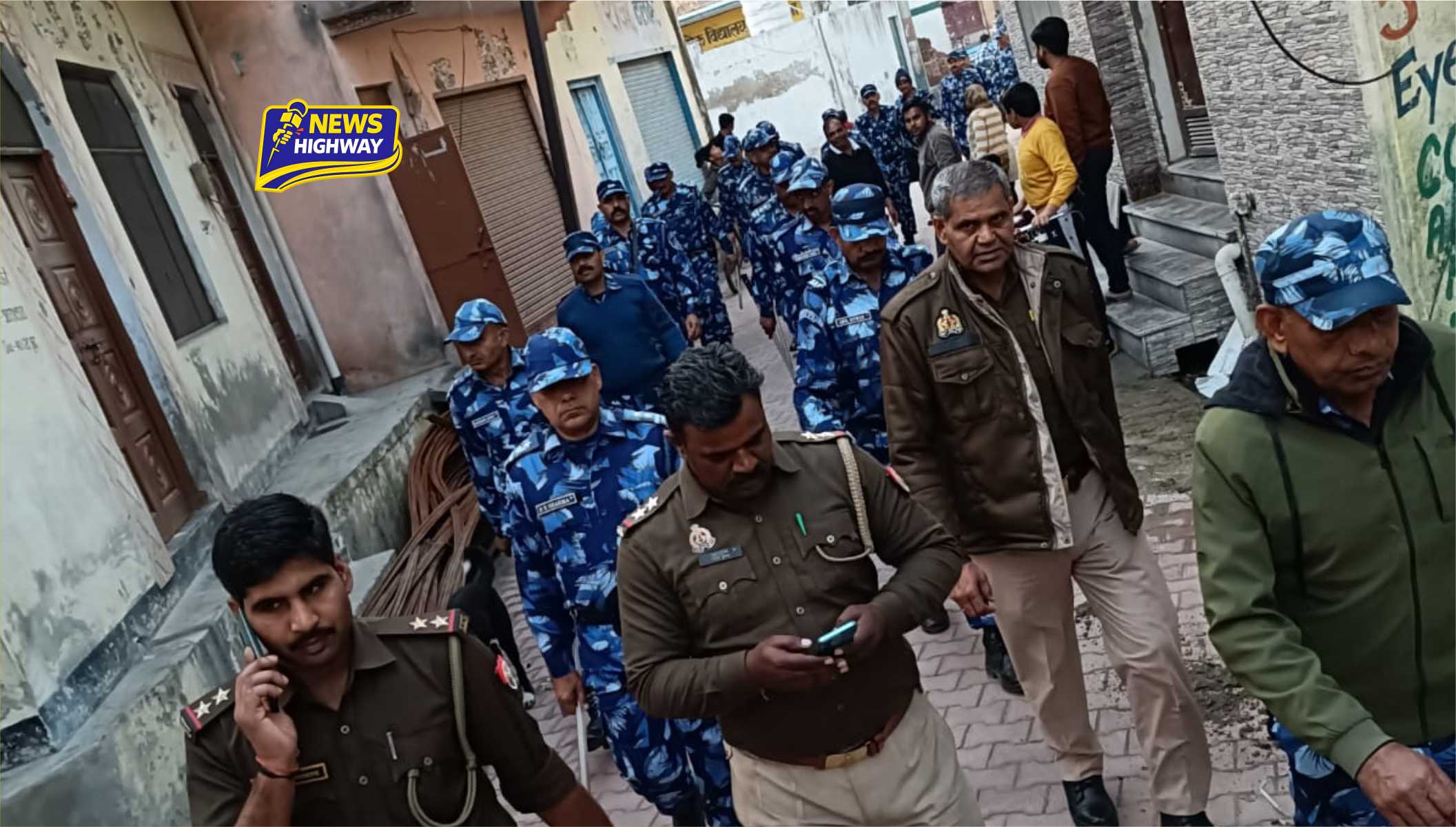 रविदास जयंती 2026: बहसूमा में शांति व्यवस्था के लिए प्रशासन का फ्लैग मार्च, भारी पुलिस बल तैनात