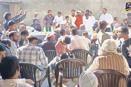 खरदौनी में भाकियू तोमर की बैठक में फूटा बिजली बिलों का आक्रोश, 50 ग्रामीणों ने ली सदस्यता