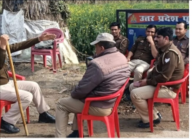 बहसूमा के महमूदपुर सिखेड़ा में 14 वर्षीय किशोरी हत्याकांड के बाद पुलिस प्रशासन की सख्त घेराबंदी