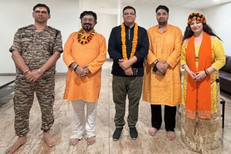 वाराणसी में “नारी शक्ति” की शूटिंग पूरी, अभिनेत्री गरिमा अग्रवाल ने किए काशी विश्वनाथ के दर्शन