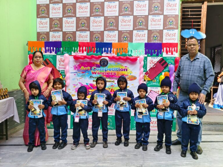 BEST ACADEMY में भव्य आर्ट प्रतियोगिता का सफल आयोजन, नन्हे कलाकारों ने बिखेरे रंगों के जादू