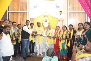 bjp-meerut-naye-padadhikari-khatu-shyam-mandir-darshan-samman-samaroh