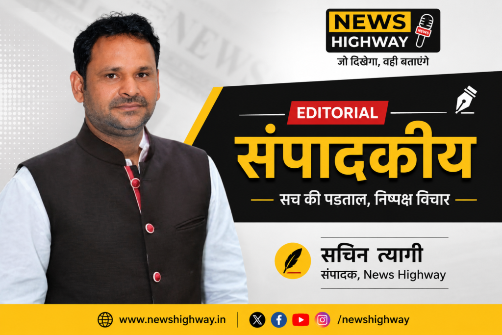Sachin Tyagi, Editor, News Highway news portal.